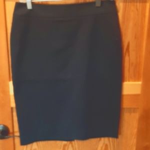 Ann Taylor Navy Blue Pencil Skirt